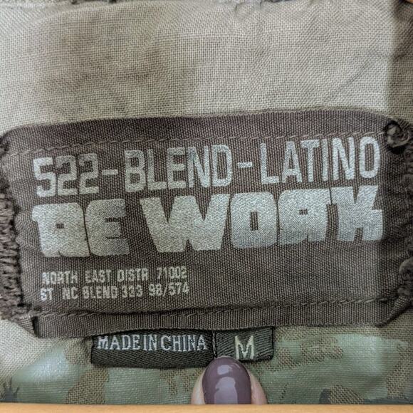 522 Blend Re Work Latino Green Cargo Pocket Jacket - Picture 4 of 9